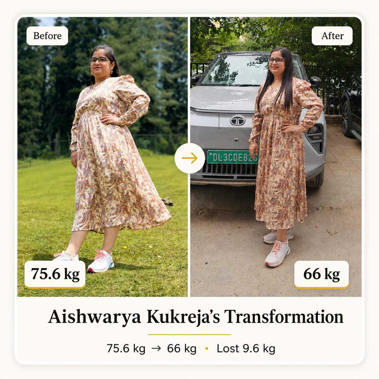 Mariyam's Transformation - 8 Kgs in 8 Weeks
