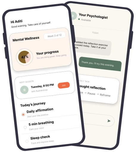 IMWOW app screens showing continuous support